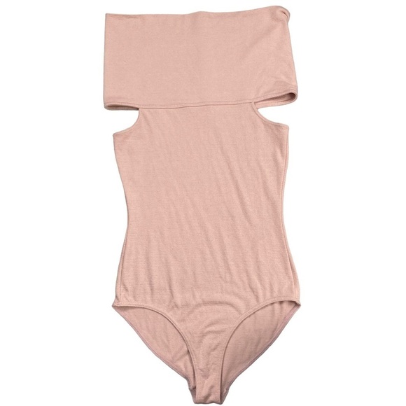 ARITZIA Wilfred Free Camille Hayett off the shoulder pastel pink bodysuit - Picture 9 of 12